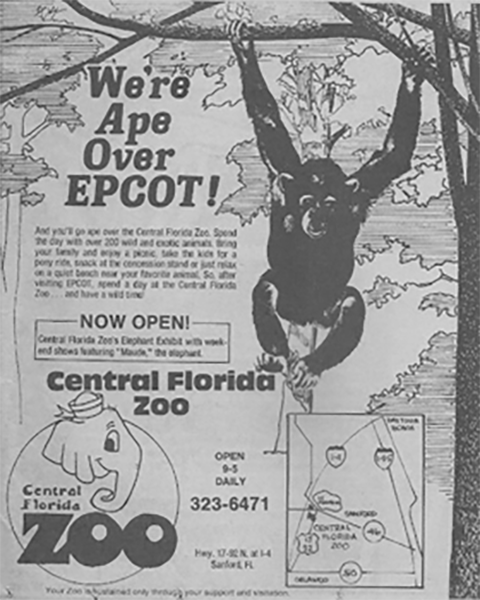 central florida zoo advertisement