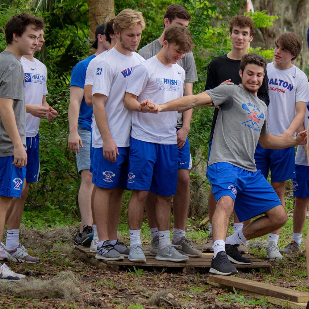 Young group of boys having fun at the Central Florida Zoo