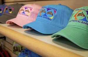 Three Souvenir Hats in different colors from the gift sho at the Central Florida Zoo